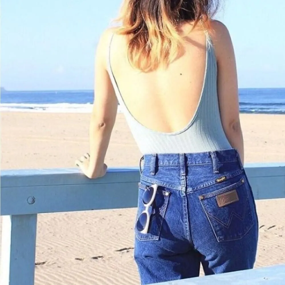 Wrangler Jeans Womens 13 x 32 Cowboy Cut High Rise Western Straight Patch Logo - Image 8