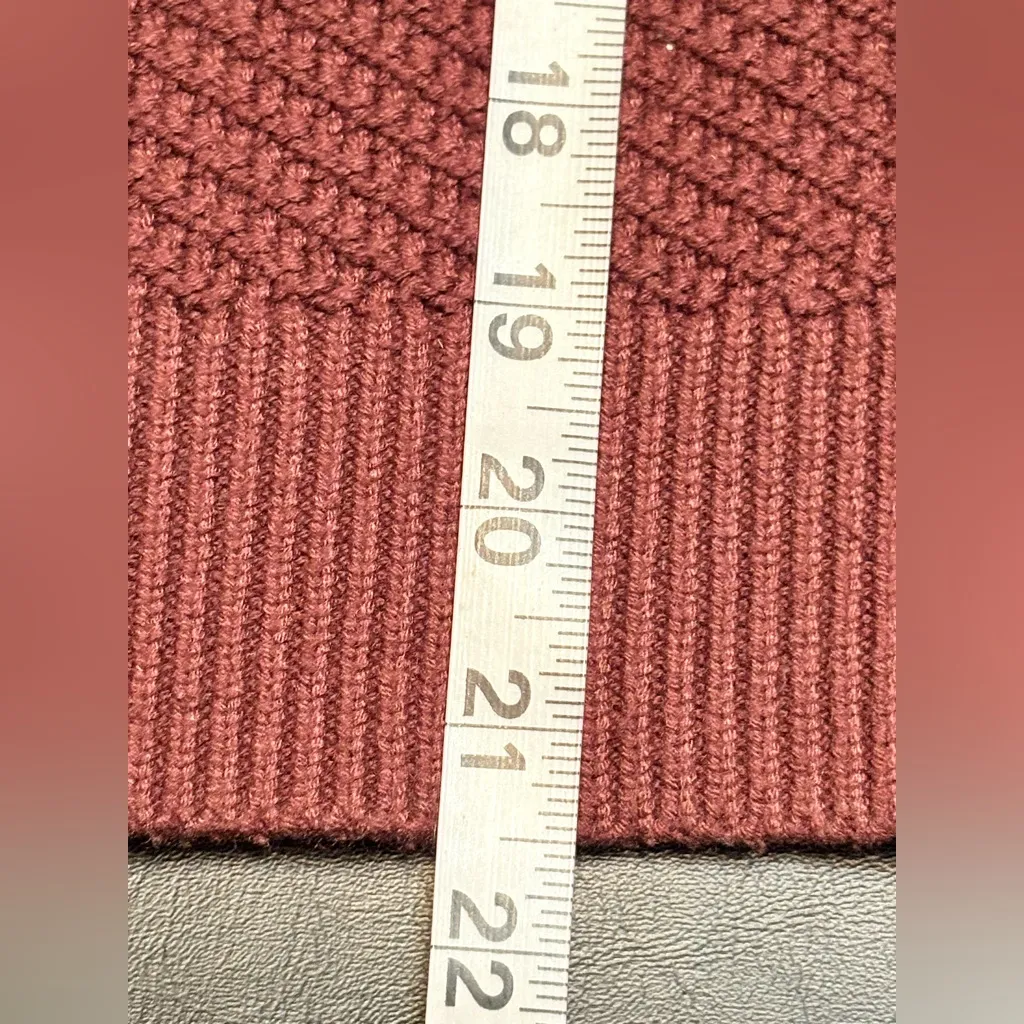 White House Black Market Brick Red Turtleneck Sweater - Image 10