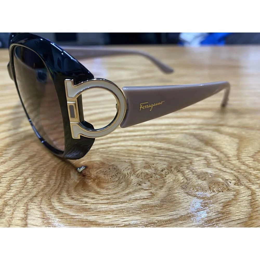 Salvatore Ferragamo SF668S Brown Taupe Non-Polarized Gradient Sunglasses A35 - Image 4