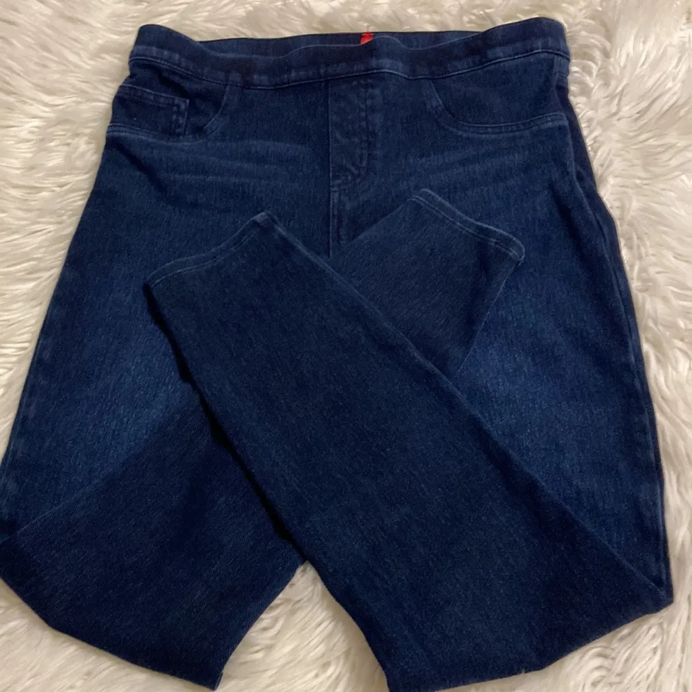 SPANX Jeans size L BNWOT inseam 27” waist 30” elastic please see all photos - Image 10