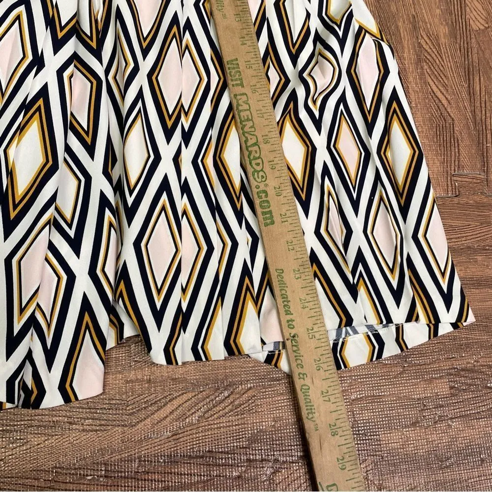 Tory Burch Faye Diamond Wide Leg Culotte‎ crop Capri trousers size 6 - Image 5