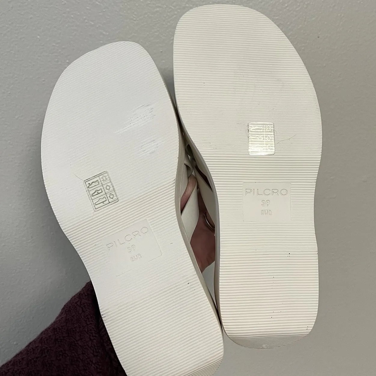 Pilcro Anthropologie Woven Slides Cream Bride Wedding Beach 39 8.5 Minimalist - Image 8