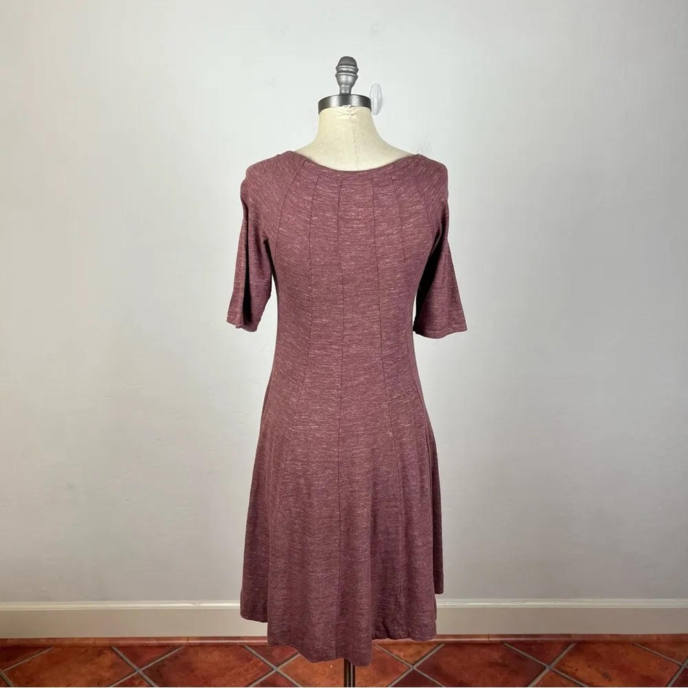 Ganni Red Winter Jersey Shirt Dress - Image 6