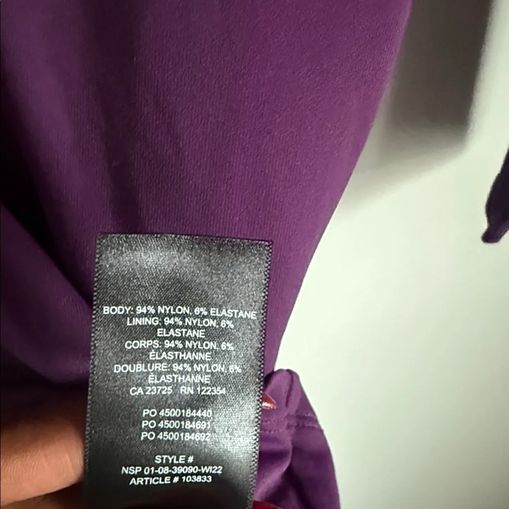 NEW Artizia Babaton Contour long sleeve bodycon dress in Dewberry Purple XS - Image 6