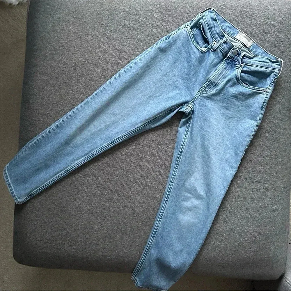 Everlane High Rise Straight Vintage Wash Jeans Size 25 - Image 3