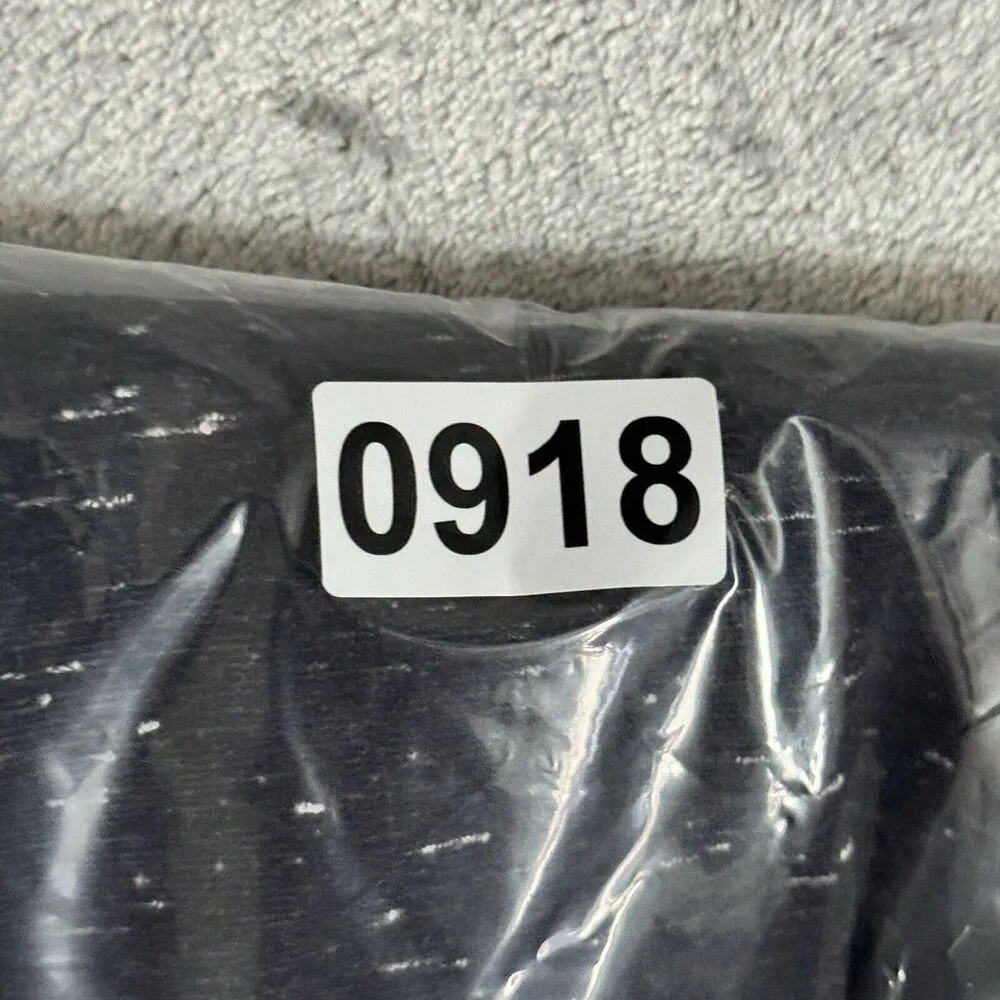 Vince Shirt Womens XS Blue White Speckle Zip Back Sweatshirt Basic Preppy Casual - Image 9