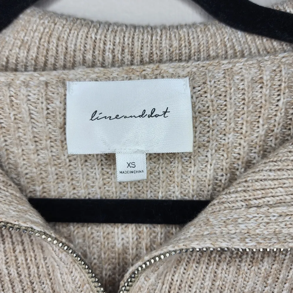 Line & Dot Womens Emily Half Zip Sweater - Image 4