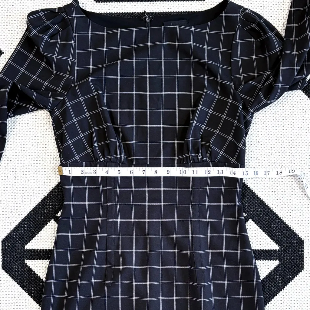 H:ours x Revolve Shae Mini Dress in Black & White
Plaid Medium - Image 7