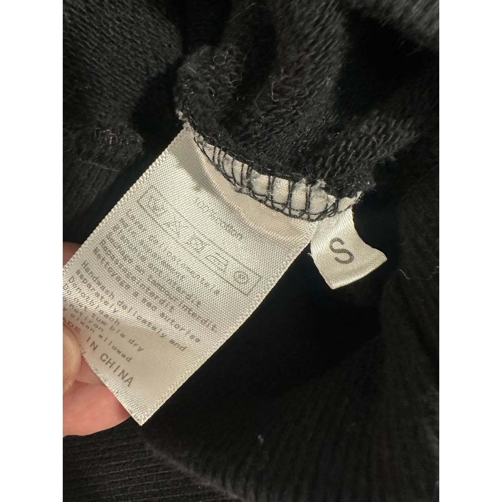 Anine Bing Kenny Sweatshirt Panther in Vintage Black size Small - Image 5