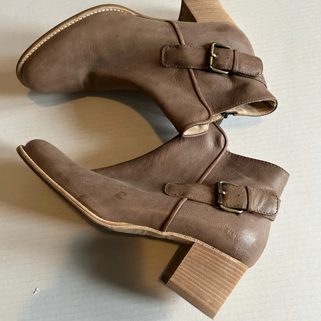 Aquatalia Tan Leather Men's Boots - Image 6