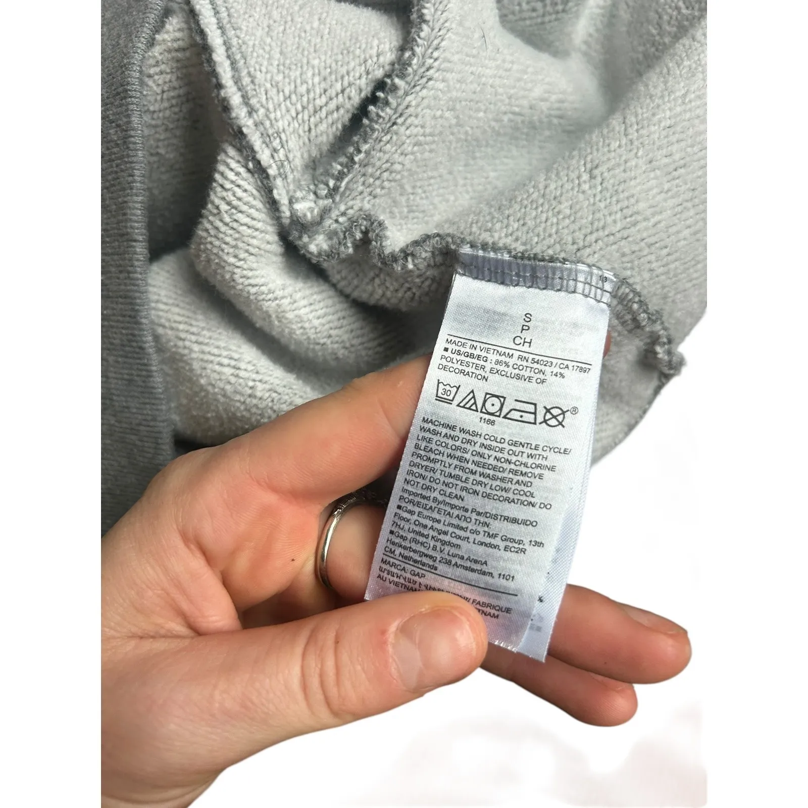 Gap x Cult GAIA Gray Athletic Cropped Sweatshirt Womens Size S - Image 11