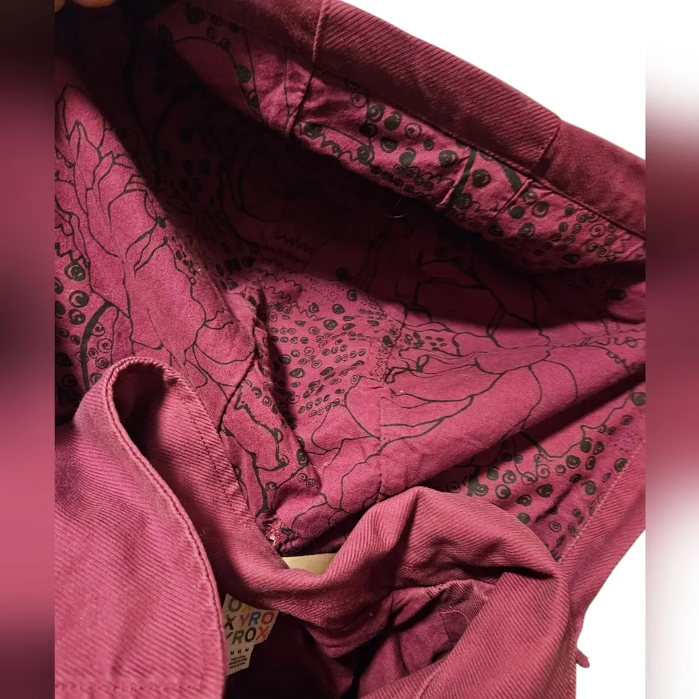 Vintage Roxy Pink hooded trench coat Size M - Image 4