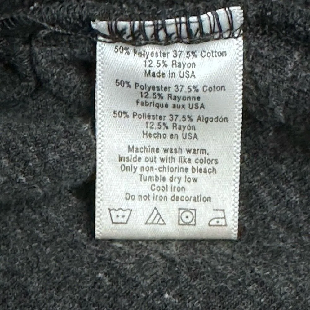 ALO Jacket Size Small Petite Hooded Pockets Full Zip Charcoal‎ Grey Gray - Image 9