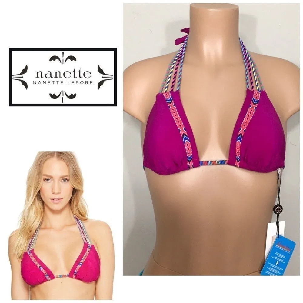 Nanette Lepore orchid string bikini top. NWT - Image 2