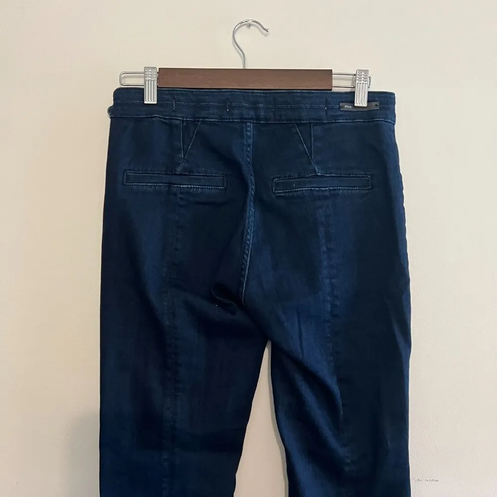 Pilcro & The Letterpress Side Zip Button Split Hem High Rise Skinny Jeans - Image 8