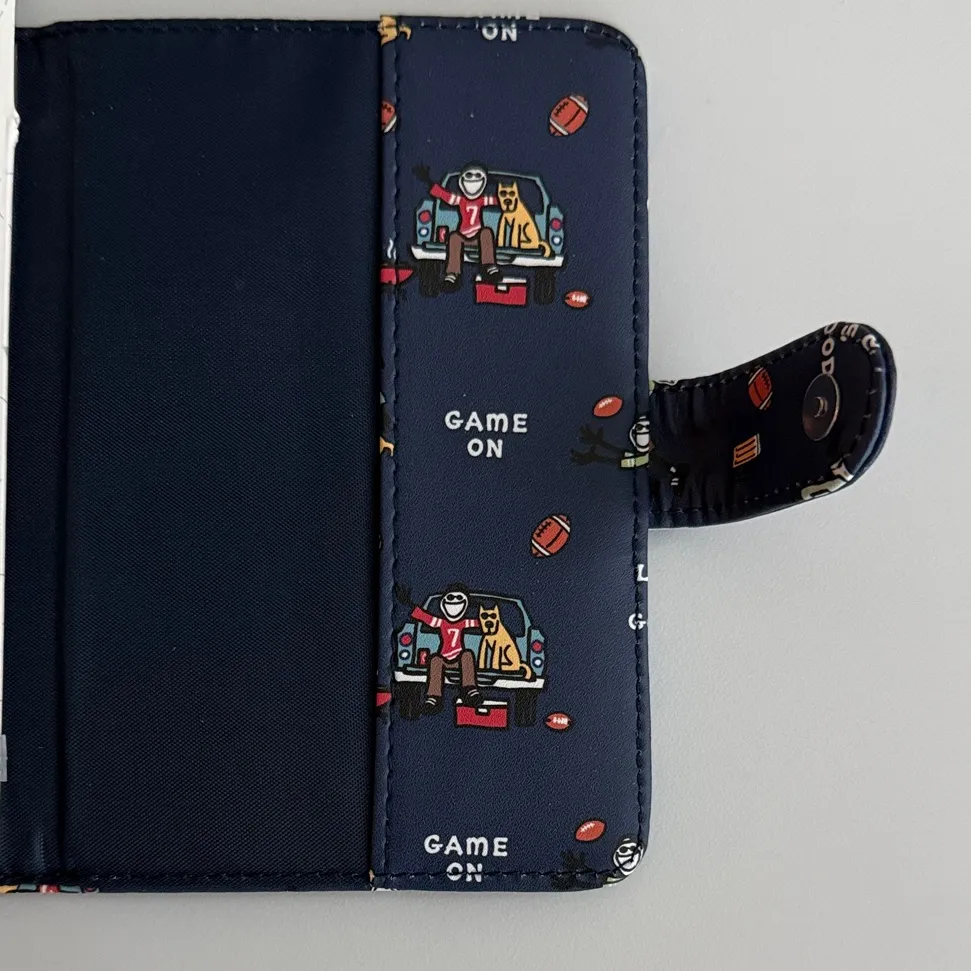 Life nwt Is Good Blue Passport Wallet with Colorful Graphics football dog beer - Image 4