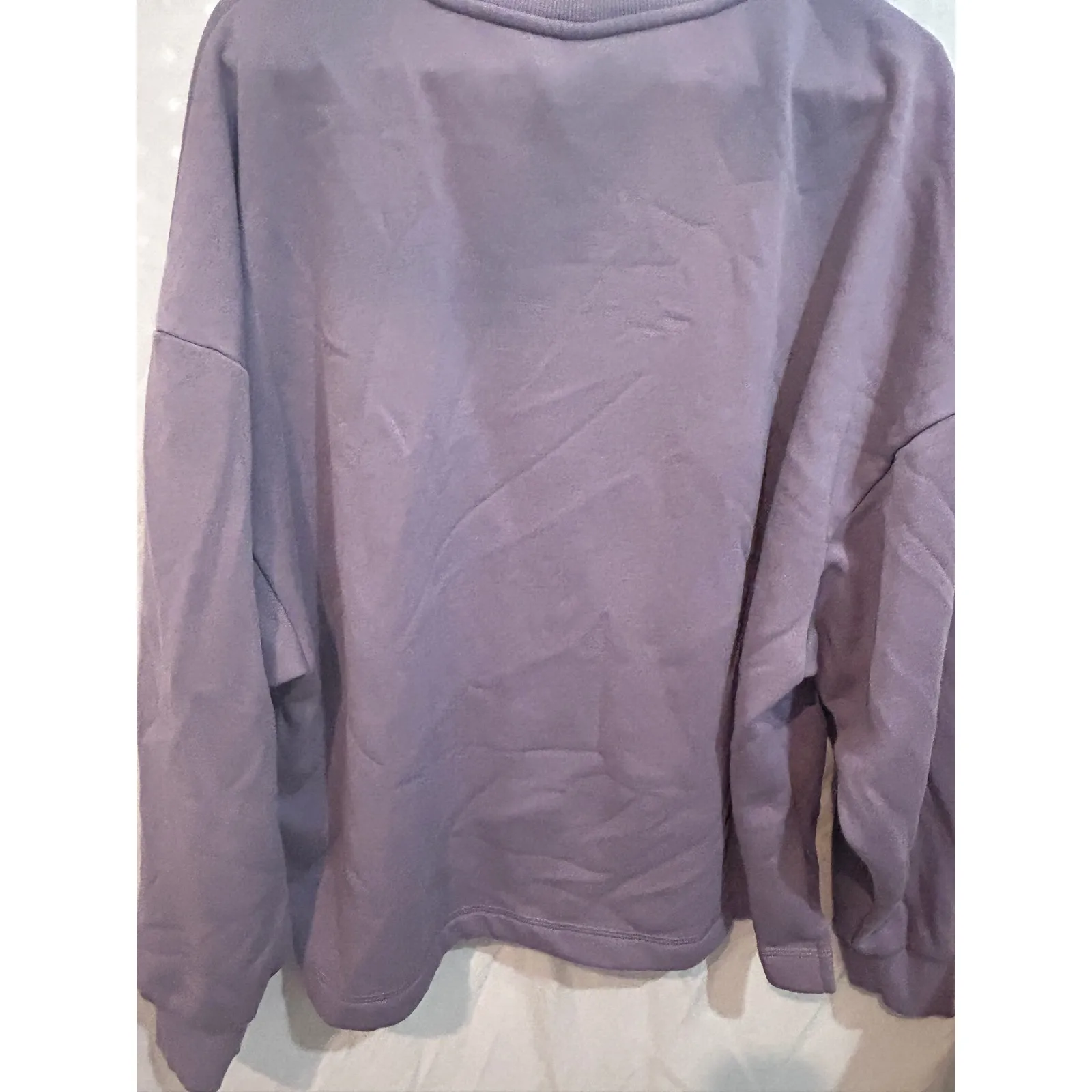 Puma Oversized‎ Crewneck Sweatshirt Lavender Purple Women's XXL Puma Comfort - Image 5