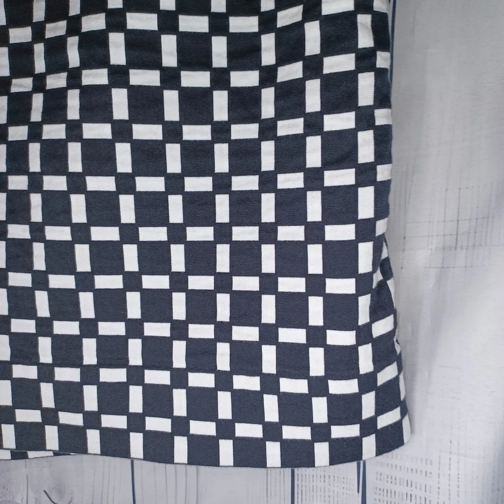 White House Black Market Checkered Black and White Skirt - Image 2