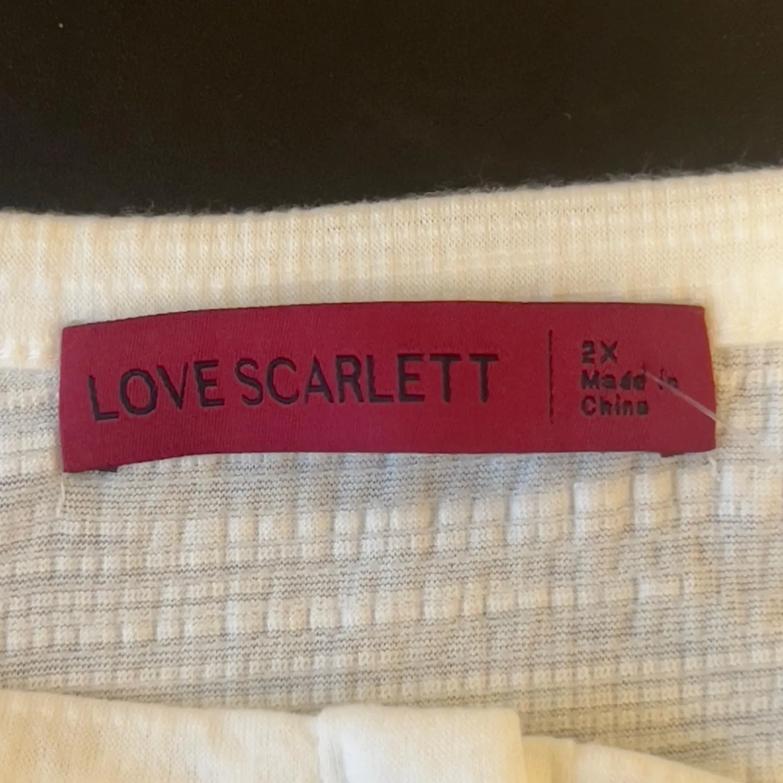 Love scarlette Women White Dove lace inset short‎ cap sleeve top size 2X - Image 4