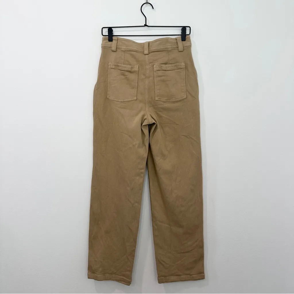Aritzia Sunday Best Jaden Pant Mid Rise Chino Tan Size 6 Neutral - Image 3