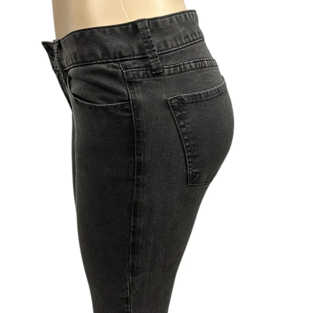 Lucky Brand Lolita Cropped Capri Faded Black Skinny Denim Faded 28 Waist or 6 - Image 6