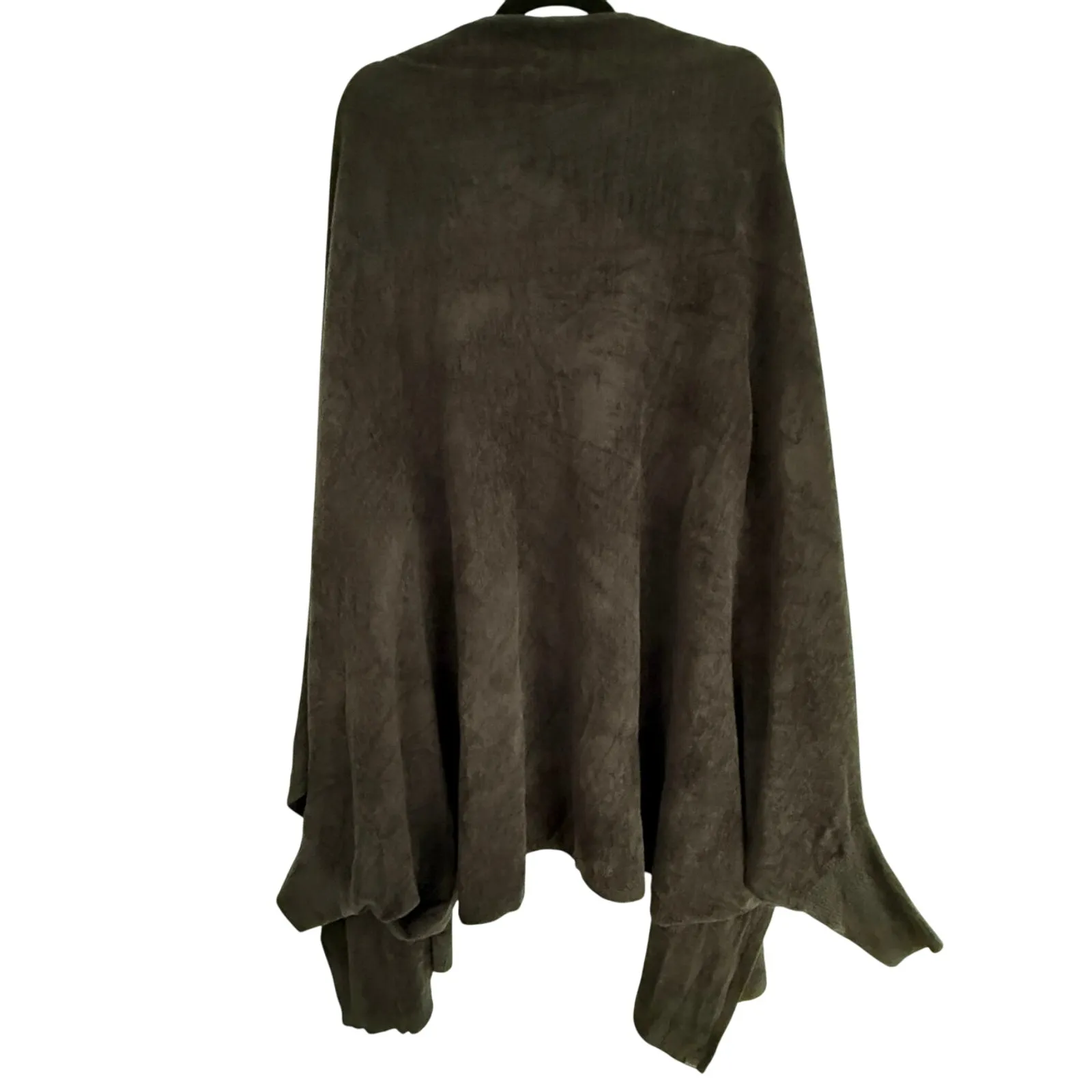 Barefoot Dreams Cozychic Plus Size Ultra Lite Cardigan Blanket Wrap in Black 2X - Image 3