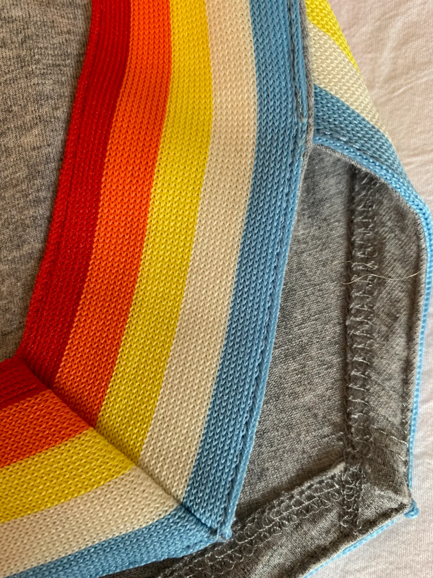 Rainbow 🌈 Halter Crop Top And High Waisted Shorts Set Gray - Image 7