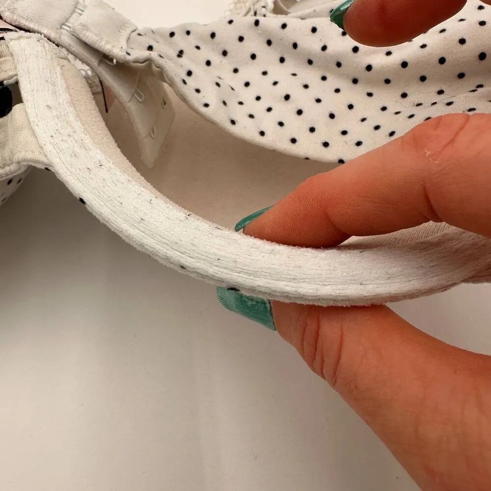 Victoria’s Secret Body By Victoria Polka Dot Lined Perfect Coverage Bra 32DD - Image 4