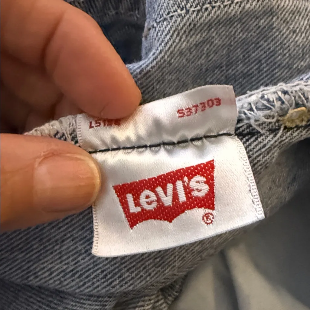 Vintage 501 jean size 29 x 32 shrink to fit perfect fit straight leg batwing tag - Image 6