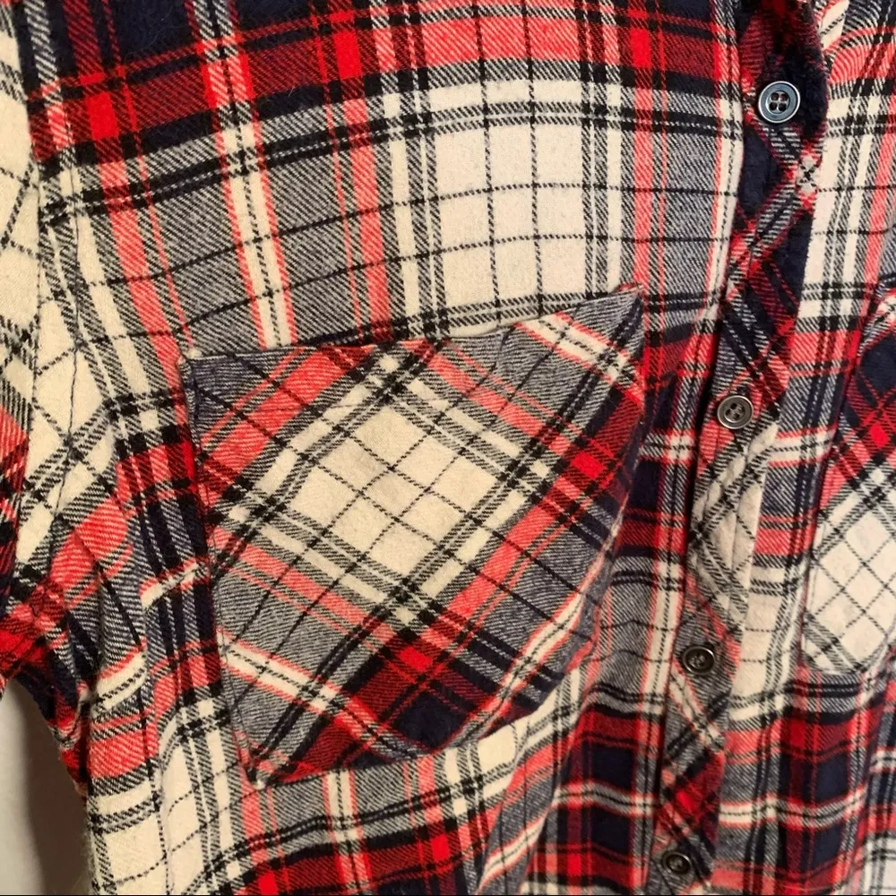 Be Cool Button Down Flannel Shirt Plaid - Image 5