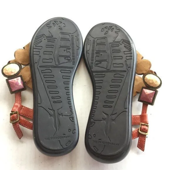 NEW Frye Dani Jeweled Leather Thong Sandal Shoes‎ - Image 7