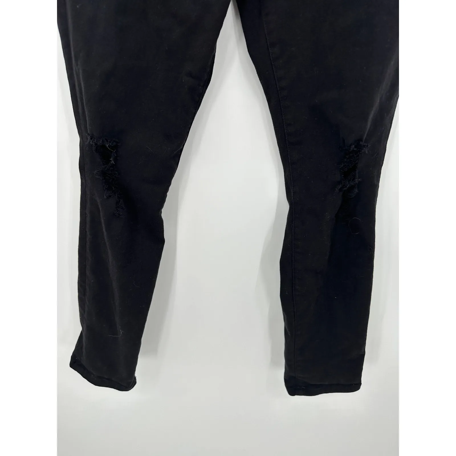 Rock & Republic Jeans Women 16M Black Berlin Distressed Cotton Blend Skinny - Image 2