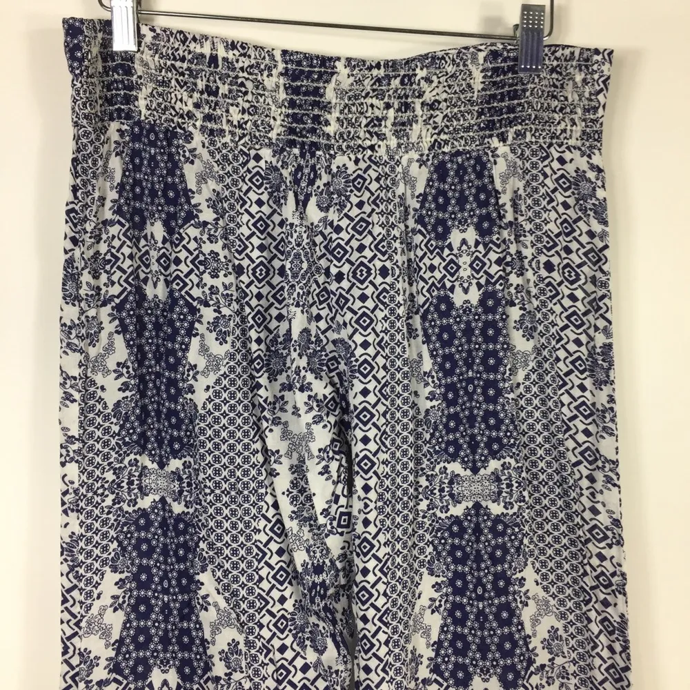 Flynn Skye Printed Pant Elastic Waist Wide Leg Flare Boho - Image 9