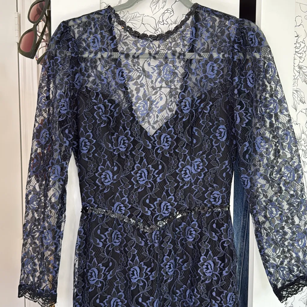 Gunne Sax vintage 90s lace pencil dress - Image 7