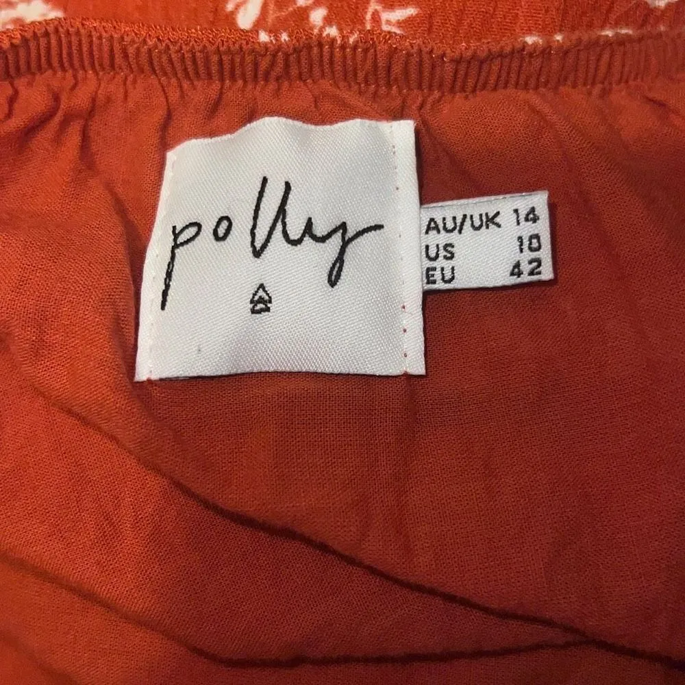 ✨Princess Polly Brown orange floral Romper✨ - Image 7