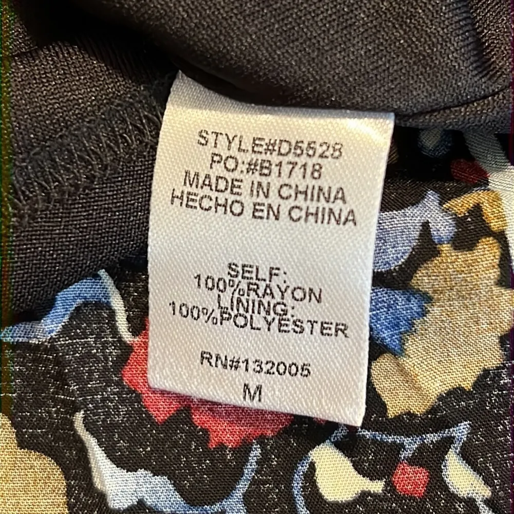 ENTRO M quilt printed swing dress open shoulder ribbon tie detail short sleeves - Image 10