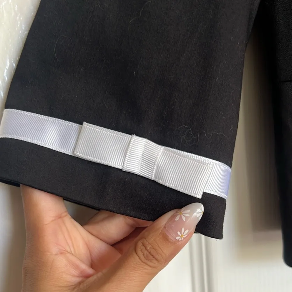 SANDRO CROPPED BOW JACKET WOMENS LARGE - Image 4