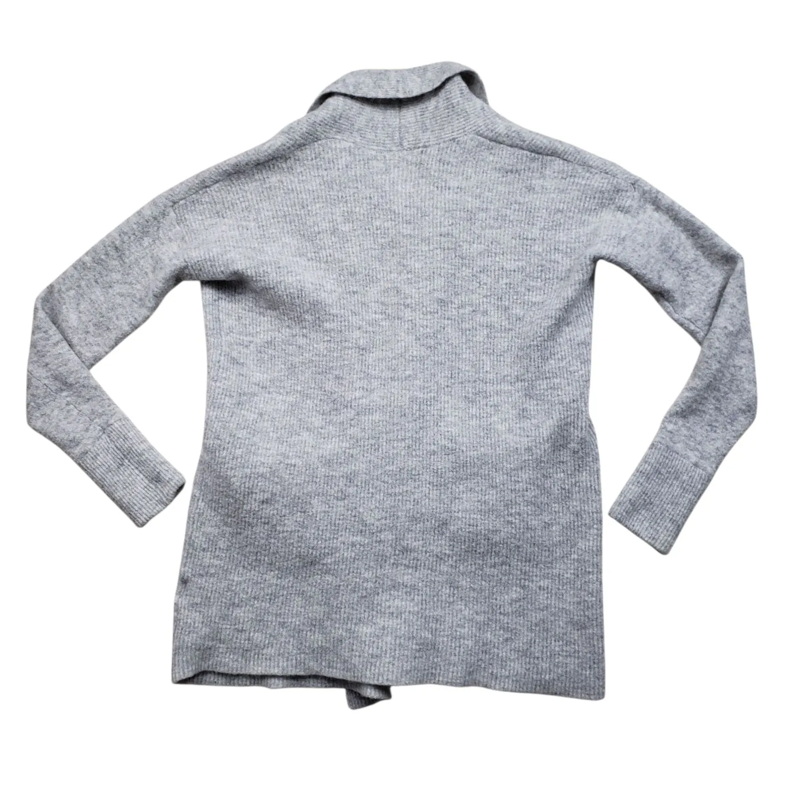 Banana Republic Open Cardigan Sweater Wool Alpaca Blend Womens Petite XS Gray - Image 7