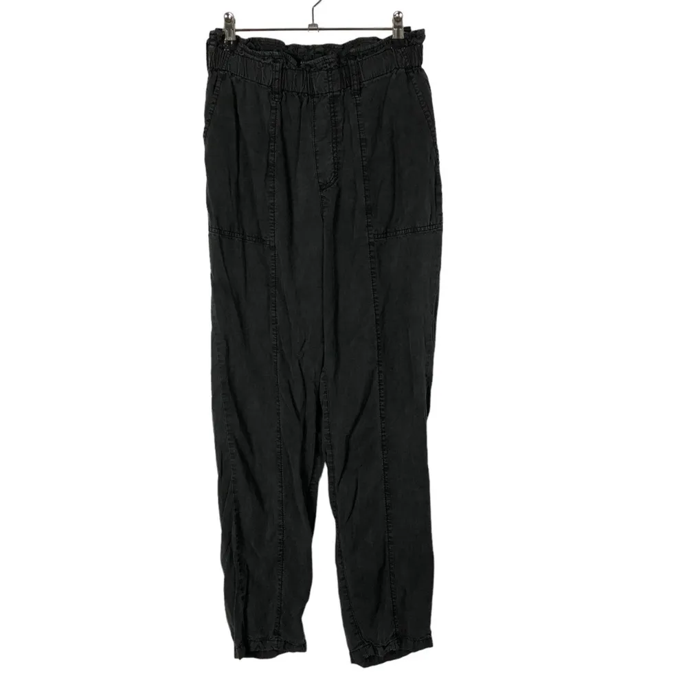 Social Standard by Sanctuary Melody Washed Black Paperbag Pants XS - Image 2