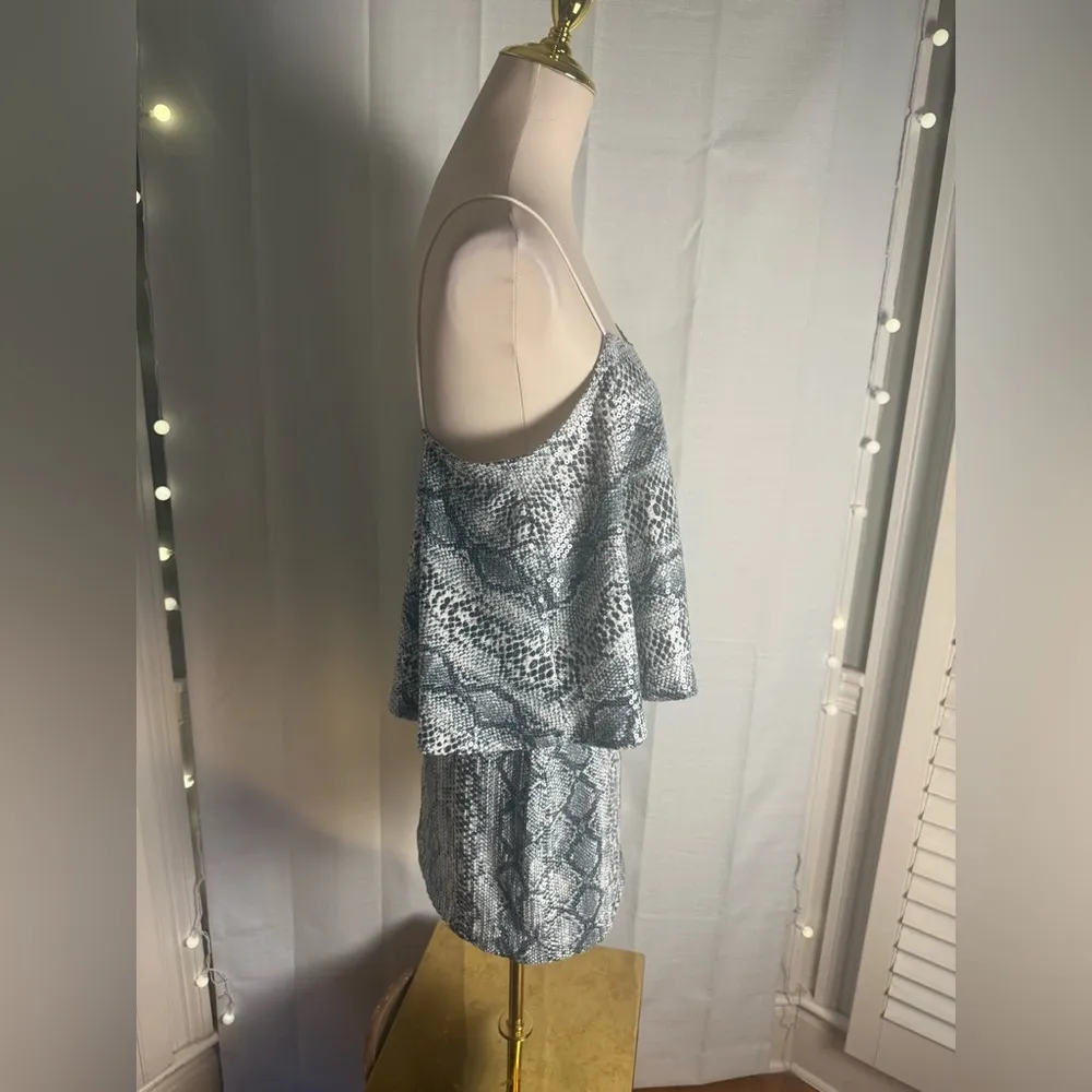 Endless Rose Black and White Mini Slip Skirt Set - Image 2