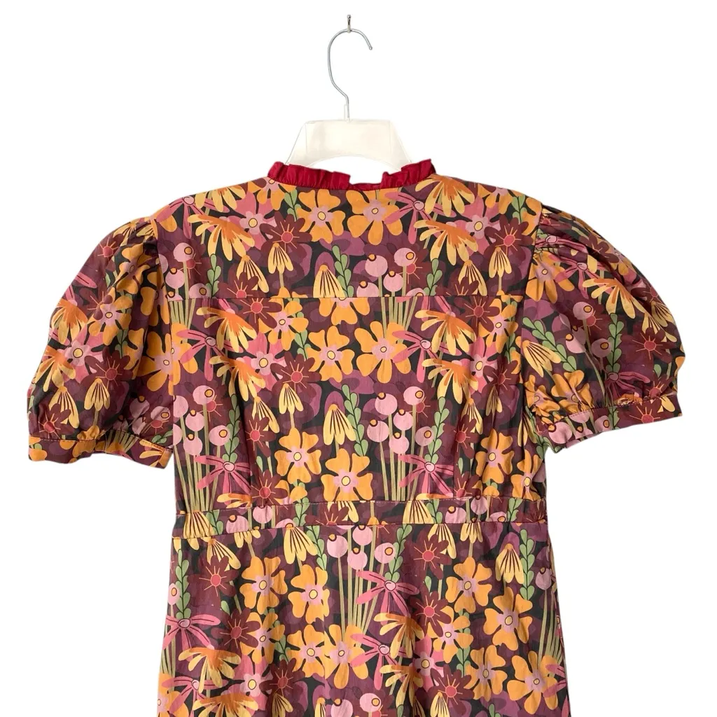 Marie by Victoria Dunn Genevieve Dress Midnight Rose Print large Plum Floral Purple - Image 5