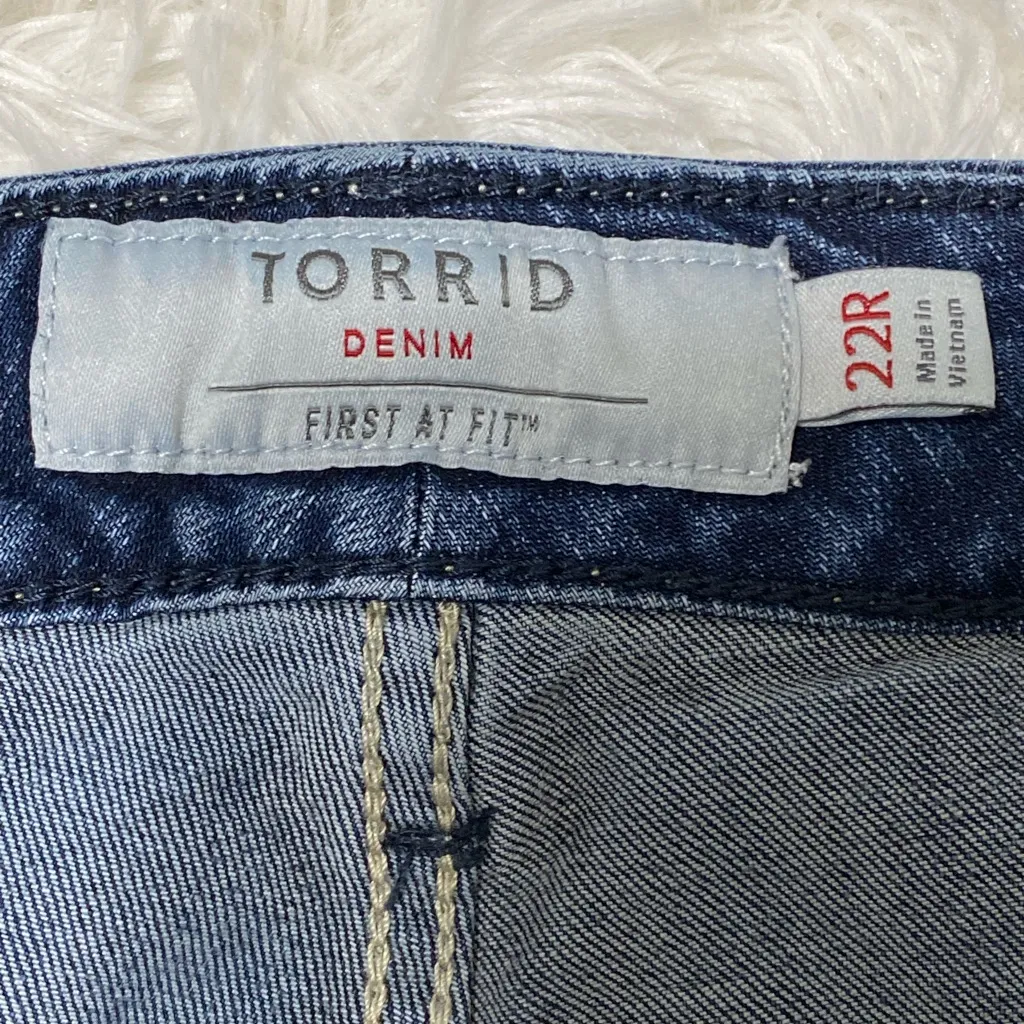 Torrid First at Fit Slim Boot Jean Stretch Blue Denim  Women’s Size 22 R - Image 11