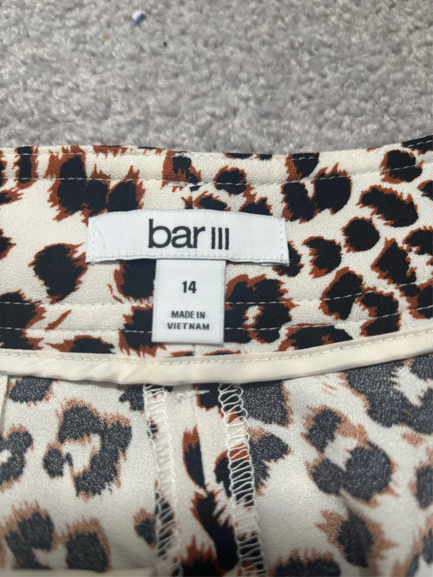 Bar III Animal Print High Waisted Shorts with Tie Belt - Image 5