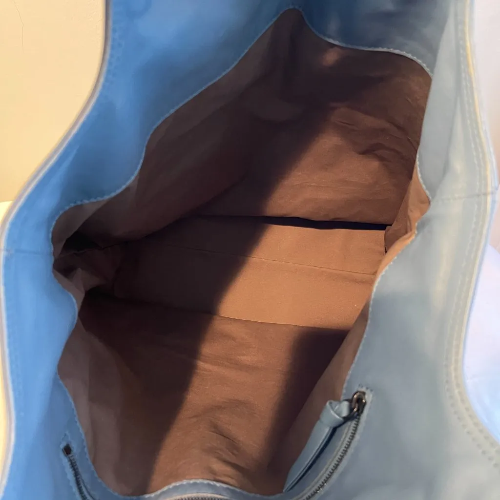 BOTTEGA VENETA Regent Intrecciato Nappa Leather Tote Bag, Blue - Preowned - Image 11