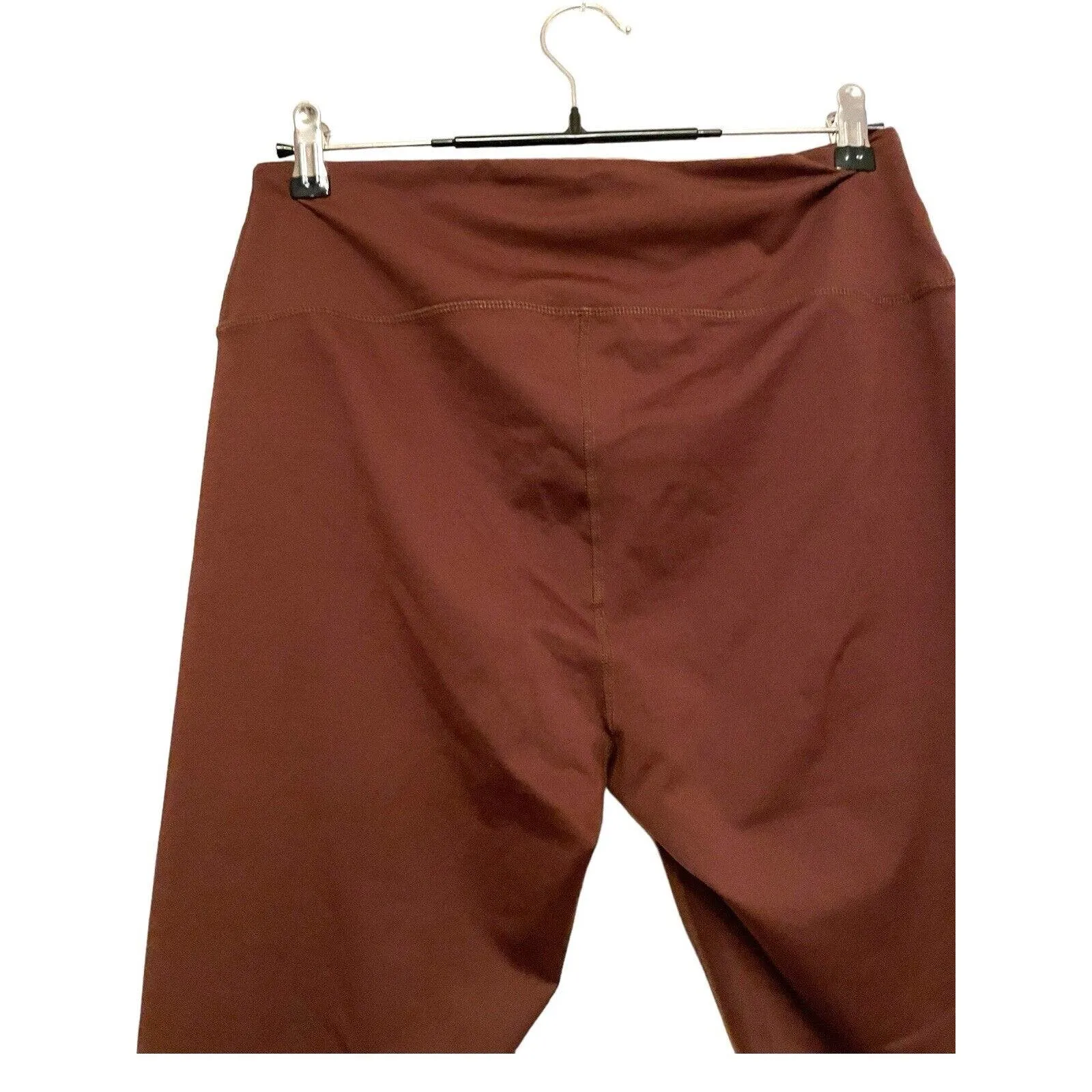 Reformation‎ EcoStretch Leggings Size XL Brown Sienna Full Length High Waisted - Image 4