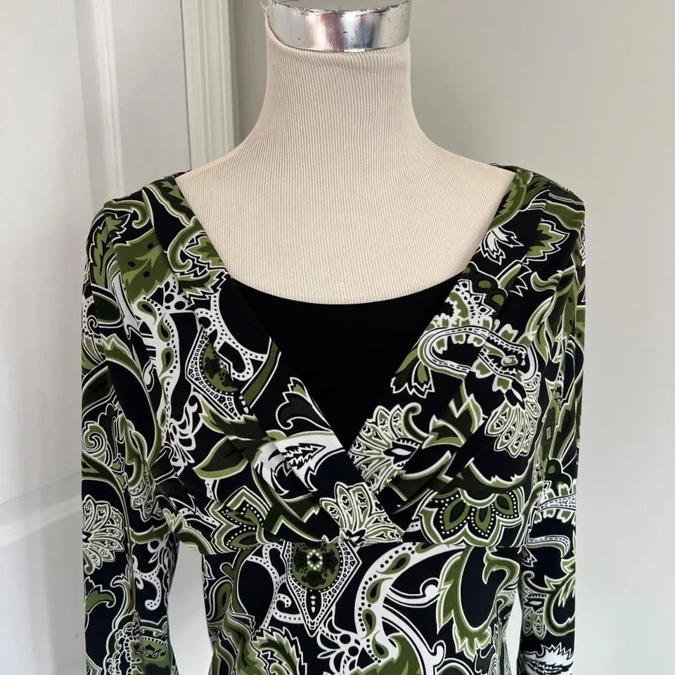 VINTAGE PERCEPTIONS LONG SLEEVE CAMI TOP‎ - Image 2