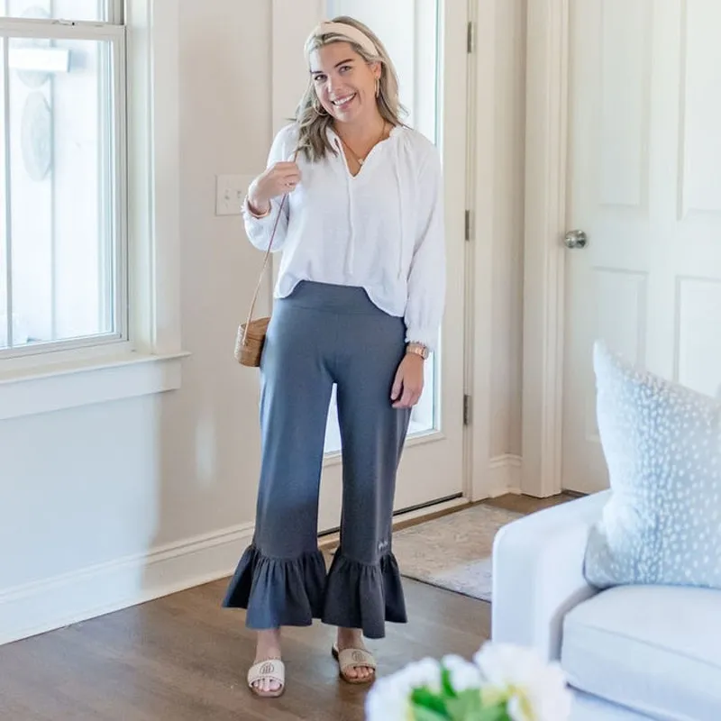 Matilda Jane Blue Big Ruffle Pants Sz.S - Image 3