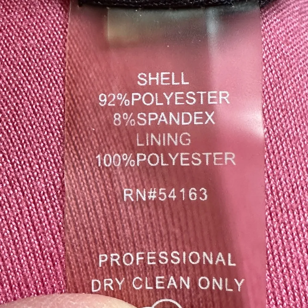 Calvin Klein Red,White,Black Animal Print Scuba Fabric Thick Material SZ S - Image 12