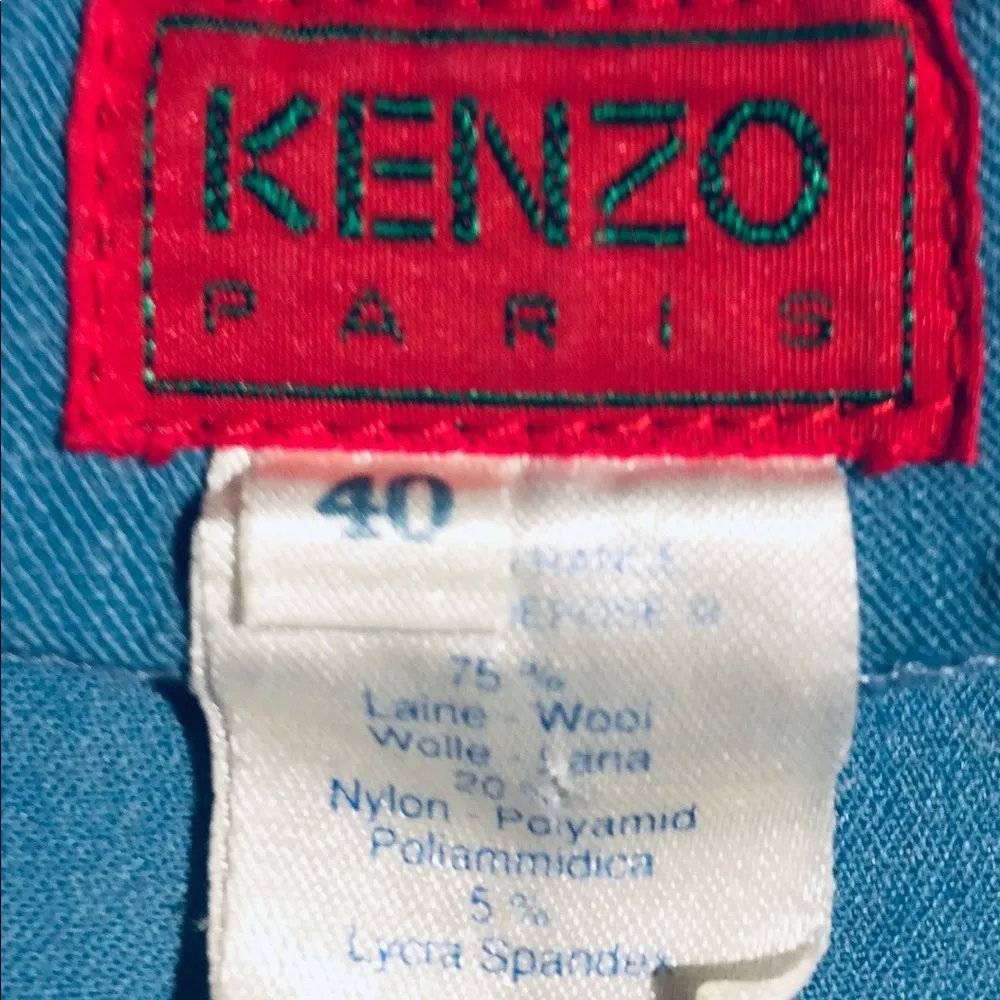 Kenzo Paris vintage pencil skirt. Blue Size 8 - Image 5
