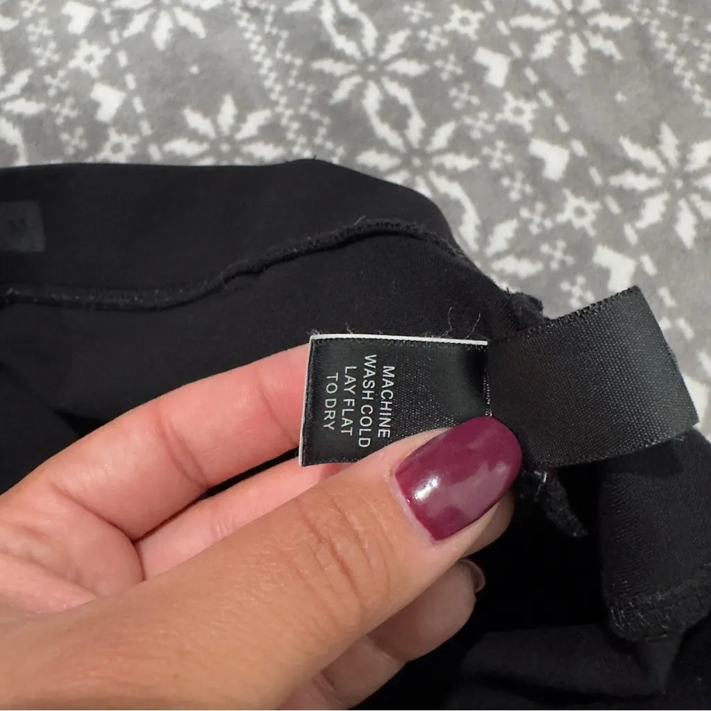 Betabrand Classic Dress Pant Yoga Pants Straight In Black Size Medium - Image 6